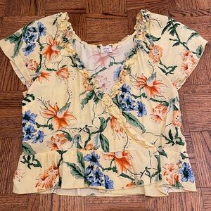 Wilfred floral wrap top- Size Small